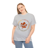 Fall Shirt - Bonfires Leaves Pumpkin Harvest Family - Unisex Heavy Cotton Tee