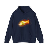 Flaming Softball Hoodie 2 - Softball Hoodie, Softball Gift Idea, Softball Lover, Game Day, Softballer, Softball Life - Unisex Heavy Blend