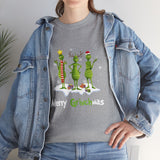 Merry GrinchMas Funny Shirt - Christmas Funny Holiday Graphic T Shirt, Christmas Shirt, Holiday Shirt - Short Sleeve Unisex