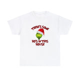 There's Some Ho's In This House Funny Shirt - Christmas Funny Holiday Graphic T Shirt, Christmas Shirt, Holiday Shirt - Short Sleeve Unisex