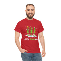 Merry GrinchMas Funny Shirt - Christmas Funny Holiday Graphic T Shirt, Christmas Shirt, Holiday Shirt - Short Sleeve Unisex