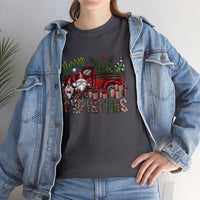 Merry Christmas Truck Funny Shirt - Christmas Funny Holiday Graphic T Shirt Short Sleeve Unisex Jersey Tee