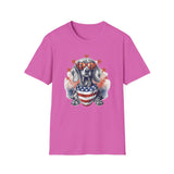 Patriotic Dachshund 4th of July - Unisex Softstyle T-Shirt