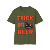 Trick Or Beer T Shirt - Funny Shirt Unisex Softstyle T-Shirt