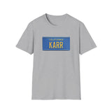 "KARR" Knight Rider Kitt License Plate - Unisex Softstyle T-Shirt
