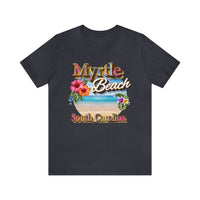 Myrtle Beach South Carolina Bella Canvas T Shirt - Ring Spun Unisex Jersey Short Sleeve T-Shirt