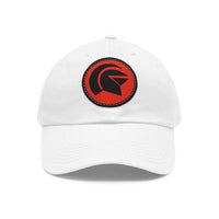 Knight Symbol Unstructured Hat with Leather Patch (Round)