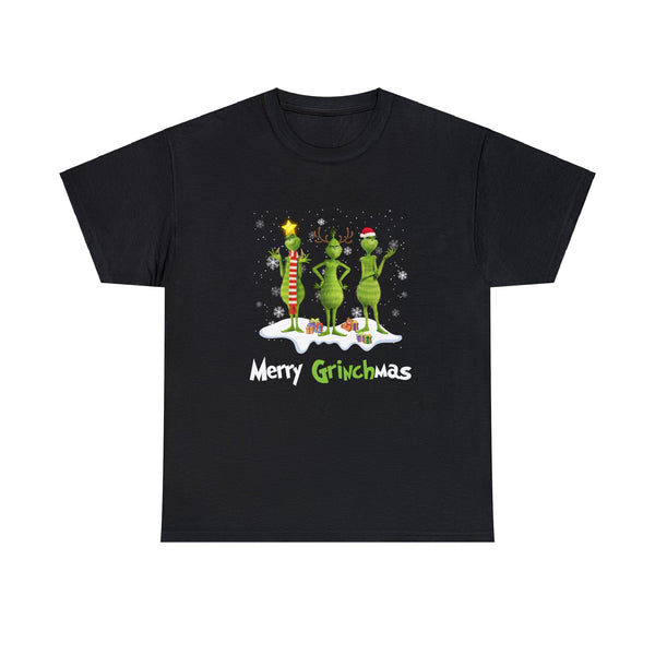 Merry GrinchMas Funny Shirt - Christmas Funny Holiday Graphic T Shirt, Christmas Shirt, Holiday Shirt - Short Sleeve Unisex