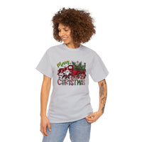 Merry Christmas Truck Funny Shirt - Christmas Funny Holiday Graphic T Shirt Short Sleeve Unisex Jersey Tee