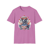 Patriotic Dachshund 4th of July - Unisex Softstyle T-Shirt