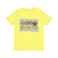 Peace Love Beach 2 - Bella Canvas Unisex Ring Spun Cotton Shirt