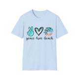 Peace Love Beach - Unisex Softstyle