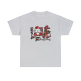 Love Christmas Funny Shirt - Christmas Funny Holiday Graphic T Shirt Short Sleeve Unisex Jersey Tee