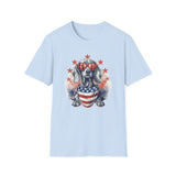 Patriotic Dachshund 4th of July - Unisex Softstyle T-Shirt