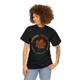 Fall Shirt - Bonfires Leaves Pumpkin Harvest Family - Unisex Heavy Cotton Tee