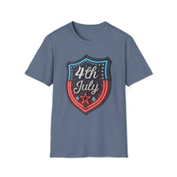 4th of July Shield - Unisex Softstyle T-Shirt