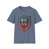 4th of July Shield - Unisex Softstyle T-Shirt