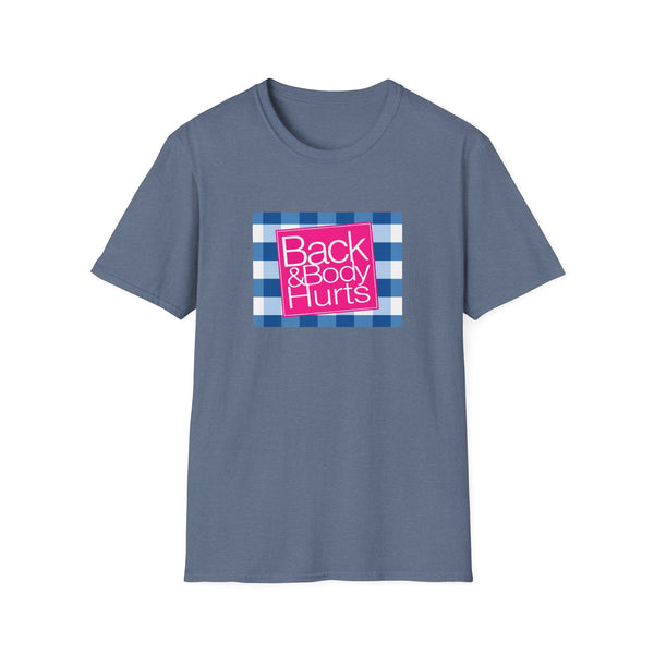 Back & Body Hurts Logo- Unisex Softstyle T-Shirt