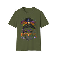 October Girl Shirt - Funny Shirt Unisex Softstyle T-Shirt