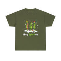 Merry GrinchMas Funny Shirt - Christmas Funny Holiday Graphic T Shirt, Christmas Shirt, Holiday Shirt - Short Sleeve Unisex