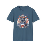 Patriotic Dachshund 4th of July - Unisex Softstyle T-Shirt