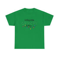 Extra Grinchy Today Funny Shirt - Christmas Funny Holiday Graphic T Shirt, Christmas Shirt, Holiday Shirt - Short Sleeve