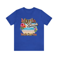 Myrtle Beach South Carolina Bella Canvas T Shirt - Ring Spun Unisex Jersey Short Sleeve T-Shirt