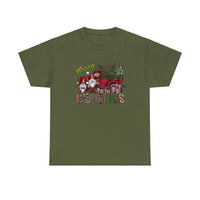 Merry Christmas Truck Funny Shirt - Christmas Funny Holiday Graphic T Shirt Short Sleeve Unisex Jersey Tee