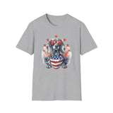Patriotic Dachshund 4th of July - Unisex Softstyle T-Shirt