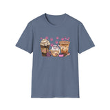Cat Coffee - Unisex Softstyle T-Shirt
