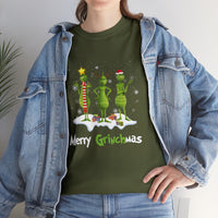 Merry GrinchMas Funny Shirt - Christmas Funny Holiday Graphic T Shirt, Christmas Shirt, Holiday Shirt - Short Sleeve Unisex