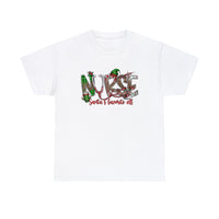 Santa's Favorite Elf Nurse Christmas Funny Shirt - Christmas Funny Holiday Graphic T Shirt Short Sleeve Unisex Jersey Tee