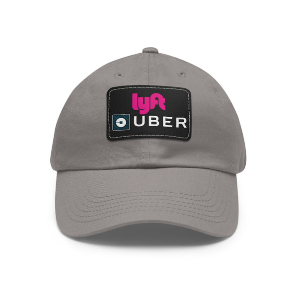 Lyft Uber Twill Hat with Faux Leather Patch