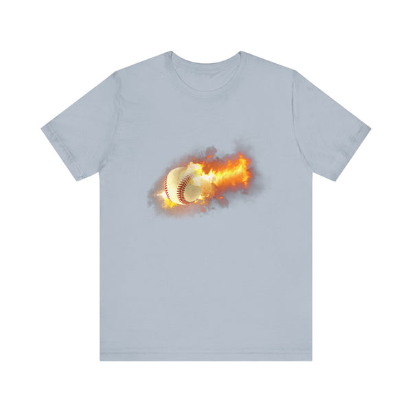 Flaming Baseball Bella Canvas Shirt - Baseball T Shirt, Baseball Gift, Baseball Lover, Game Day, Baseballer, Baseball Life - Unisex