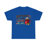 Hot Cocoa and Christmas Movies Funny Shirt - Christmas Funny Holiday Graphic T Shirt Short Sleeve Unisex Jersey Tee