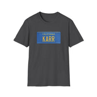 "KARR" Knight Rider Kitt License Plate - Unisex Softstyle T-Shirt