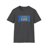 "KARR" Knight Rider Kitt License Plate - Unisex Softstyle T-Shirt