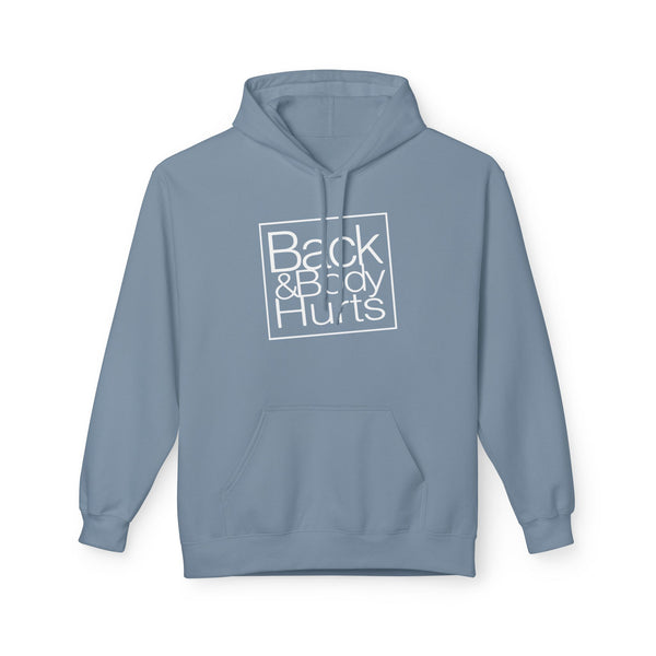 Back & Body Hurts Wt - Unisex Midweight Softstyle Fleece Hoodie