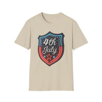 4th of July Shield - Unisex Softstyle T-Shirt