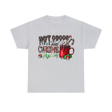 Hot Cocoa and Christmas Movies Funny Shirt - Christmas Funny Holiday Graphic T Shirt Short Sleeve Unisex Jersey Tee