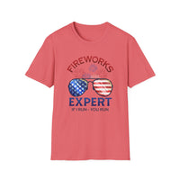 Fireworks Expert 4th of July - Unisex Softstyle T-Shirt