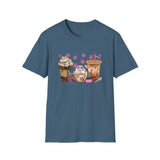 Cat Coffee - Unisex Softstyle T-Shirt