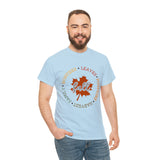 Fall Shirt - Bonfires Leaves Pumpkin Harvest Family - Unisex Heavy Cotton Tee