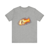 Flaming Baseball Bella Canvas Shirt - Baseball T Shirt, Baseball Gift, Baseball Lover, Game Day, Baseballer, Baseball Life - Unisex