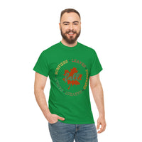 Fall Shirt - Bonfires Leaves Pumpkin Harvest Family - Unisex Heavy Cotton Tee