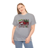 Merry Christmas Truck Funny Shirt - Christmas Funny Holiday Graphic T Shirt Short Sleeve Unisex Jersey Tee