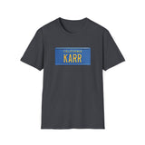 "KARR" Knight Rider Kitt License Plate - Unisex Softstyle T-Shirt