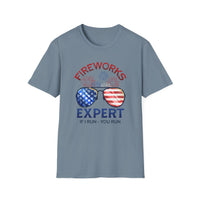 Fireworks Expert 4th of July - Unisex Softstyle T-Shirt