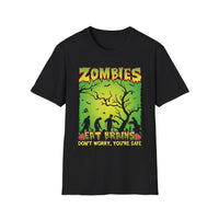Zombies Eat Brains - Unisex Softstyle T-Shirt