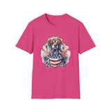 Patriotic Dachshund 4th of July - Unisex Softstyle T-Shirt